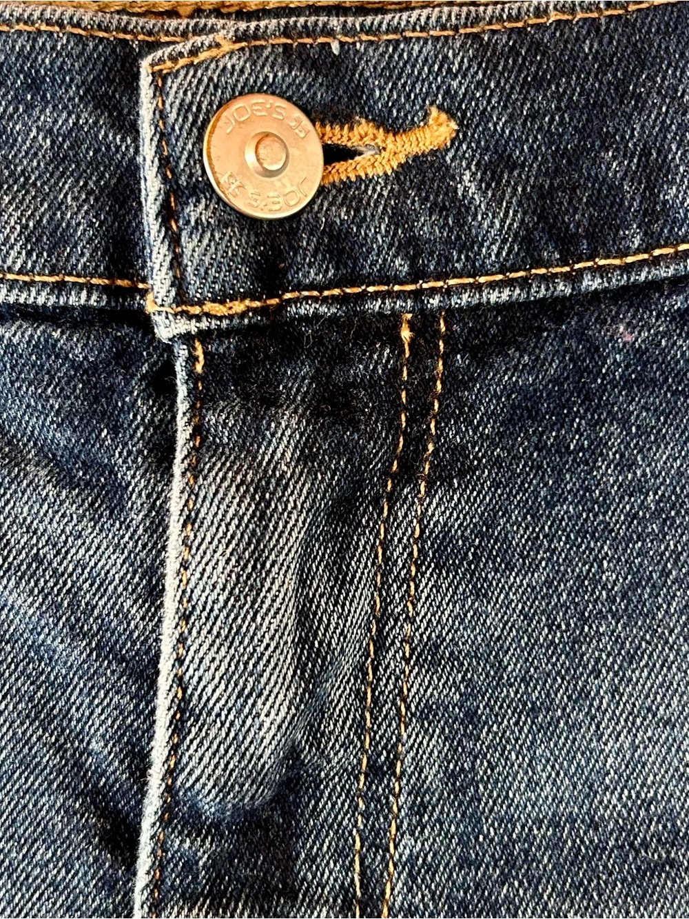 Classic Joes Jeans Blue Dark Denim Frayed Cutoff Shorts - Picture 2 of 8